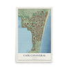 Cape Canaveral, Florida map print, 12" x 18" Archival Matte Print mockup