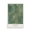 Caryville, Florida map print, 12" x 18" Archival Matte Print mockup
