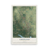 Chiefland, Florida map print, 12" x 18" Archival Matte Print mockup