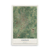 Chipley, Florida map print, 12" x 18" Archival Matte Print mockup