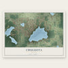 Chuluota, Florida map print, the full design