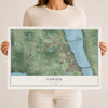 Cocoa, Florida map print, 12" x 18" Archival Matte Print mockup