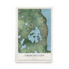 Crescent City, Florida map print, 12" x 18" Archival Matte Print mockup