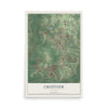 Crestview, Florida map print, 12" x 18" Archival Matte Print mockup