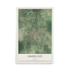 Cross City, Florida map print, 12" x 18" Archival Matte Print mockup