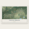 Crystal Springs, Florida map print, the full design