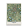 Dade City, Florida map print, 12" x 18" Archival Matte Print mockup