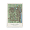 Delray Beach, Florida map print, 12" x 18" Archival Matte Print mockup