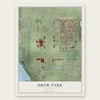 Drew Park, Florida map print, the full design