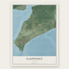 Eastpoint, Florida map print, the full design