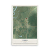 Ebro, Florida map print, 12" x 18" Archival Matte Print mockup