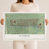 El Portal, Florida map print, 12" x 18" Archival Matte Print mockup