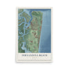 Fernandina Beach, Florida map print, 12" x 18" Archival Matte Print mockup