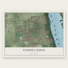 Florida Ridge, Florida map print, the full design