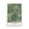 Fort White, Florida map print, 12" x 18" Archival Matte Print mockup