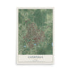 Gainesville, Florida map print, 12" x 18" Archival Matte Print mockup