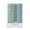 Golden Beach, Florida map print, 12" x 18" Archival Matte Print mockup