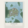 Goodland, Florida map print, the full design