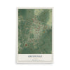 Greenville, Florida map print, 12" x 18" Archival Matte Print mockup
