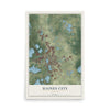 Haines City, Florida map print, 12" x 18" Archival Matte Print mockup