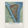 Harbour Island, Florida map print, the full design