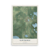 Hawthorne, Florida map print, 12" x 18" Archival Matte Print mockup