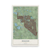 Hialeah, Florida map print, 12" x 18" Archival Matte Print mockup