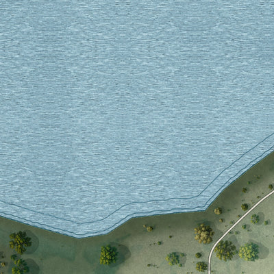 Close-up 1 of the Highland Park, Florida map artwork