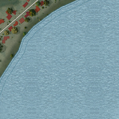 Close-up 2 of the Highland Park, Florida map artwork