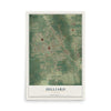 Hilliard, Florida map print, 12" x 18" Archival Matte Print mockup
