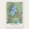 Holden Lakes, Florida map print, the full design
