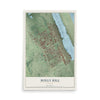 Holly Hill, Florida map print, 12" x 18" Archival Matte Print mockup