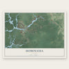 Homosassa, Florida map print, the full design