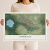Immokalee, Florida map print, 12" x 18" Archival Matte Print mockup