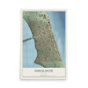 Indialantic, Florida map print, 12" x 18" Archival Matte Print mockup