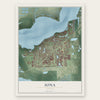 Iona, Florida map print, the full design