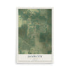Jacob City, Florida map print, 12" x 18" Archival Matte Print mockup
