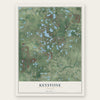 Keystone, Florida map print, the full design