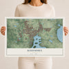 Kissimmee, Florida map print, 12" x 18" Archival Matte Print mockup