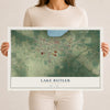 Lake Butler, Florida map print, 12" x 18" Archival Matte Print mockup