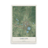 Lake City, Florida map print, 12" x 18" Archival Matte Print mockup
