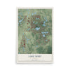 Lake Mary, Florida map print, 12" x 18" Archival Matte Print mockup