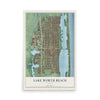 Lake Worth Beach, Florida map print, 12" x 18" Archival Matte Print mockup