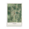 Lawtey, Florida map print, 12" x 18" Archival Matte Print mockup