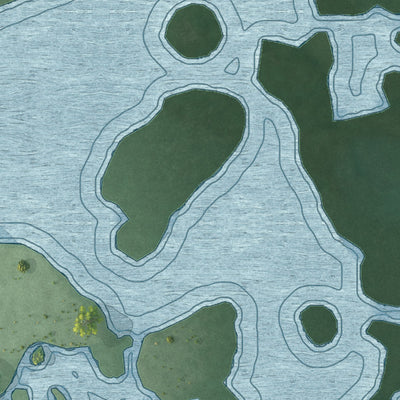 Close-up 2 of the Layton, Florida map artwork