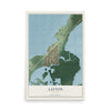 Layton, Florida map print, 12" x 18" Archival Matte Print mockup
