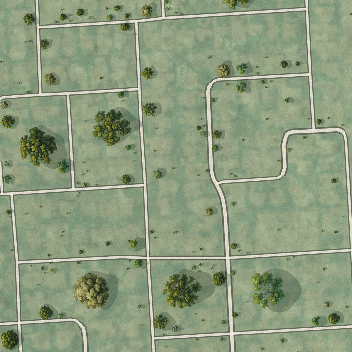 Close-up 2 of the Lazy Lake, Florida map artwork