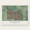 Little Havana, Florida map print, the full design