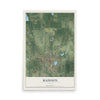 Madison, Florida map print, 12" x 18" Archival Matte Print mockup