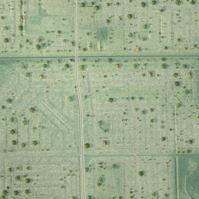 Close-up 2 of the Malabar, Florida map artwork